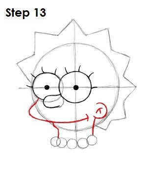 300x388 How To Draw Lisa Simpson