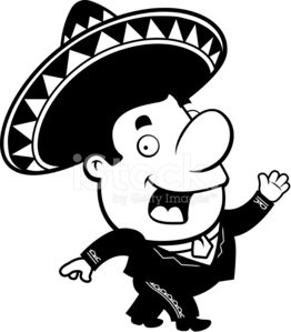 262x299 Mariachi Walking Stock Vectors