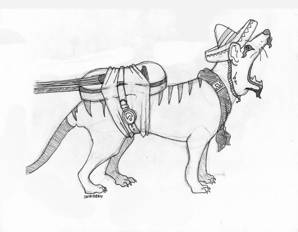 1013x788 Inktober 2017. 13 The Mariachi By Sharkberry