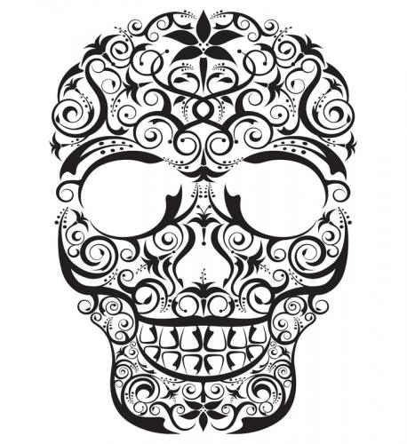 458x500 Day Of The Dead Tattoos Drawing