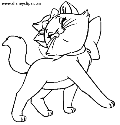 400x418 Aristocats Marie Silhouette Marie