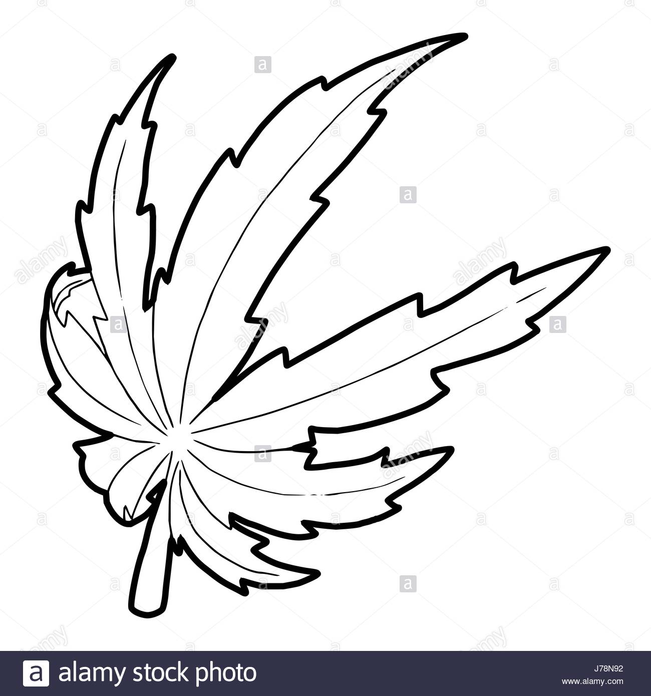 1300x1390 Marijuana Leaf Icon In Outline Style On A White Background Vector