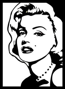 218x300 Marilyn Monroe Pop Art Vinyl Decal Wall Sticker 10 Tall Ebay
