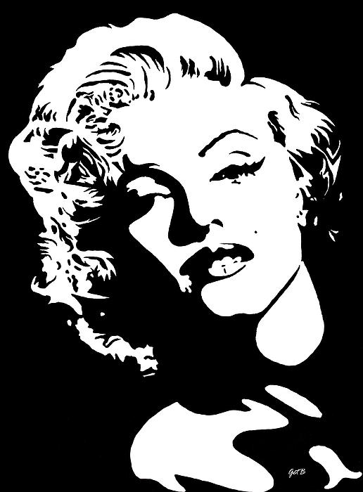 Marilyn Monroe Black And White Drawing at GetDrawings | Free download