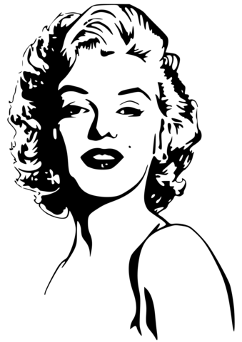 339x480 Marilyn Monroe Coloring Page Free Printable Coloring Pages