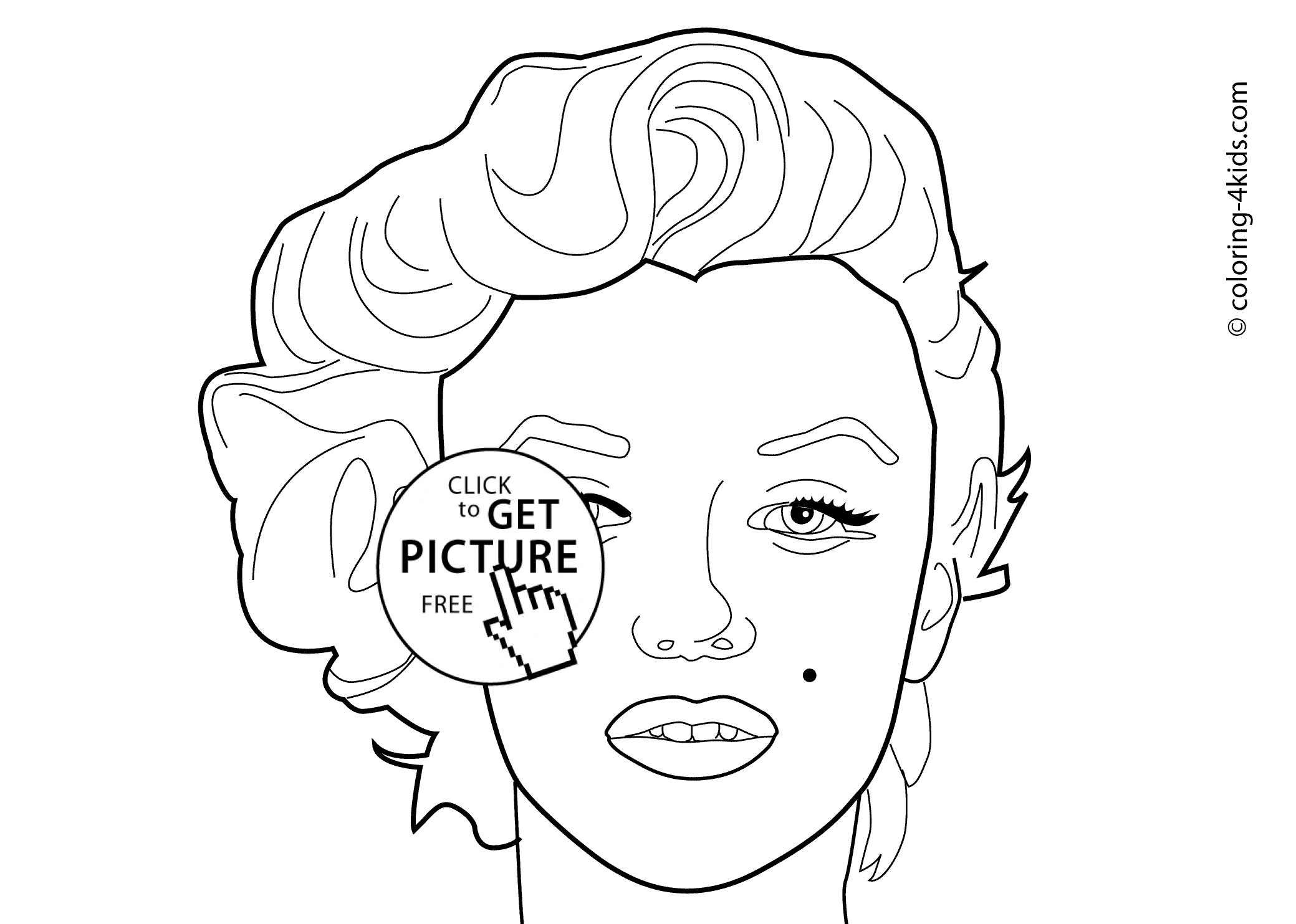 Marilyn Monroe Black And White Drawing at GetDrawings | Free download