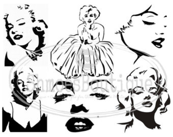 340x270 Marilyn Monroe Decal Etsy