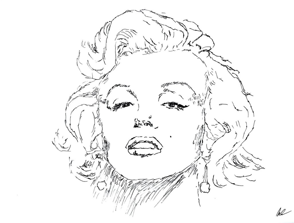 1026x779 Marilyn Monroe By Miss Chele