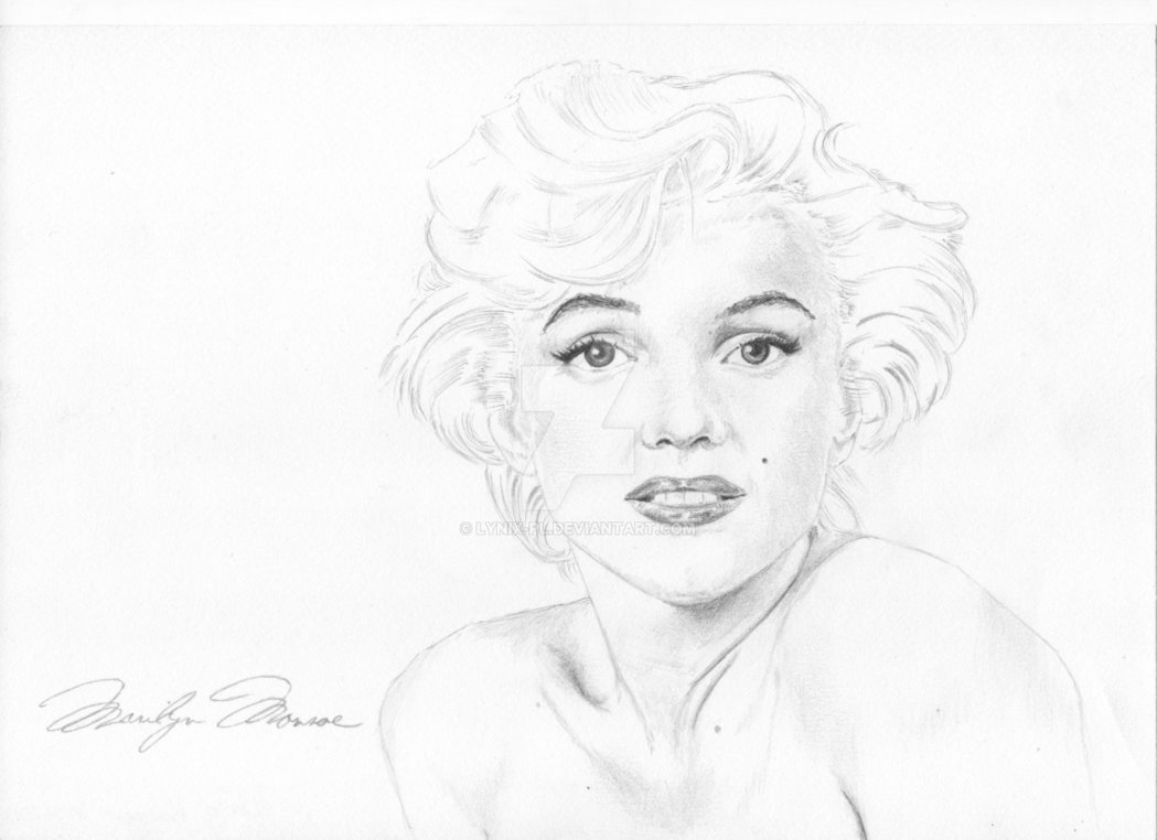 Marilyn Monroe Drawing Black And White at GetDrawings | Free download