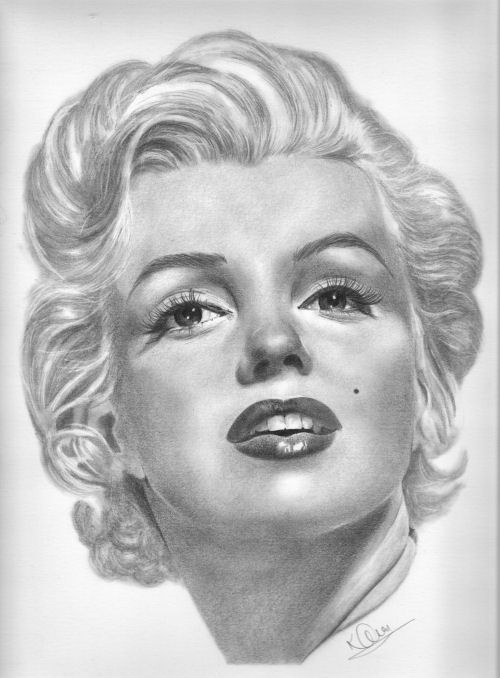 500x678 Portrait Of Marilyn Monroe By Mystikaz On Stars Portraits