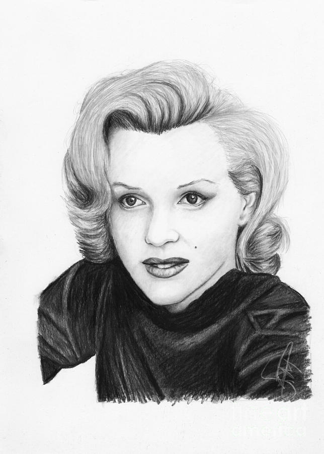 644x900 Marilyn Monroe Drawing By Rosalinda Markle