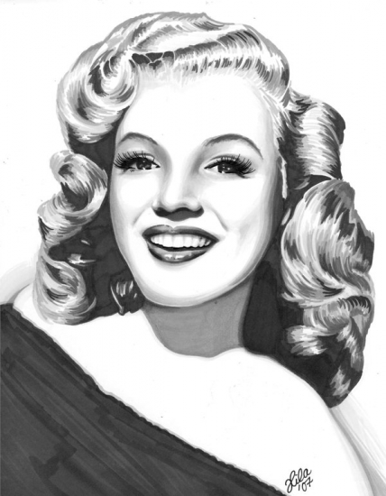 Marilyn Monroe Lips Drawing at GetDrawings | Free download