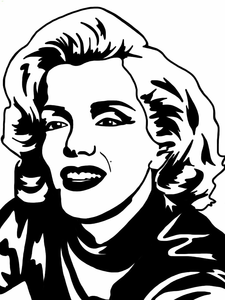 Marilyn Monroe Portrait Drawing at GetDrawings | Free download