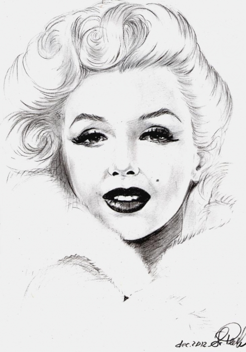 490x700 Portrait Of Marilyn Monroe By Svetliaciok On Stars Portraits