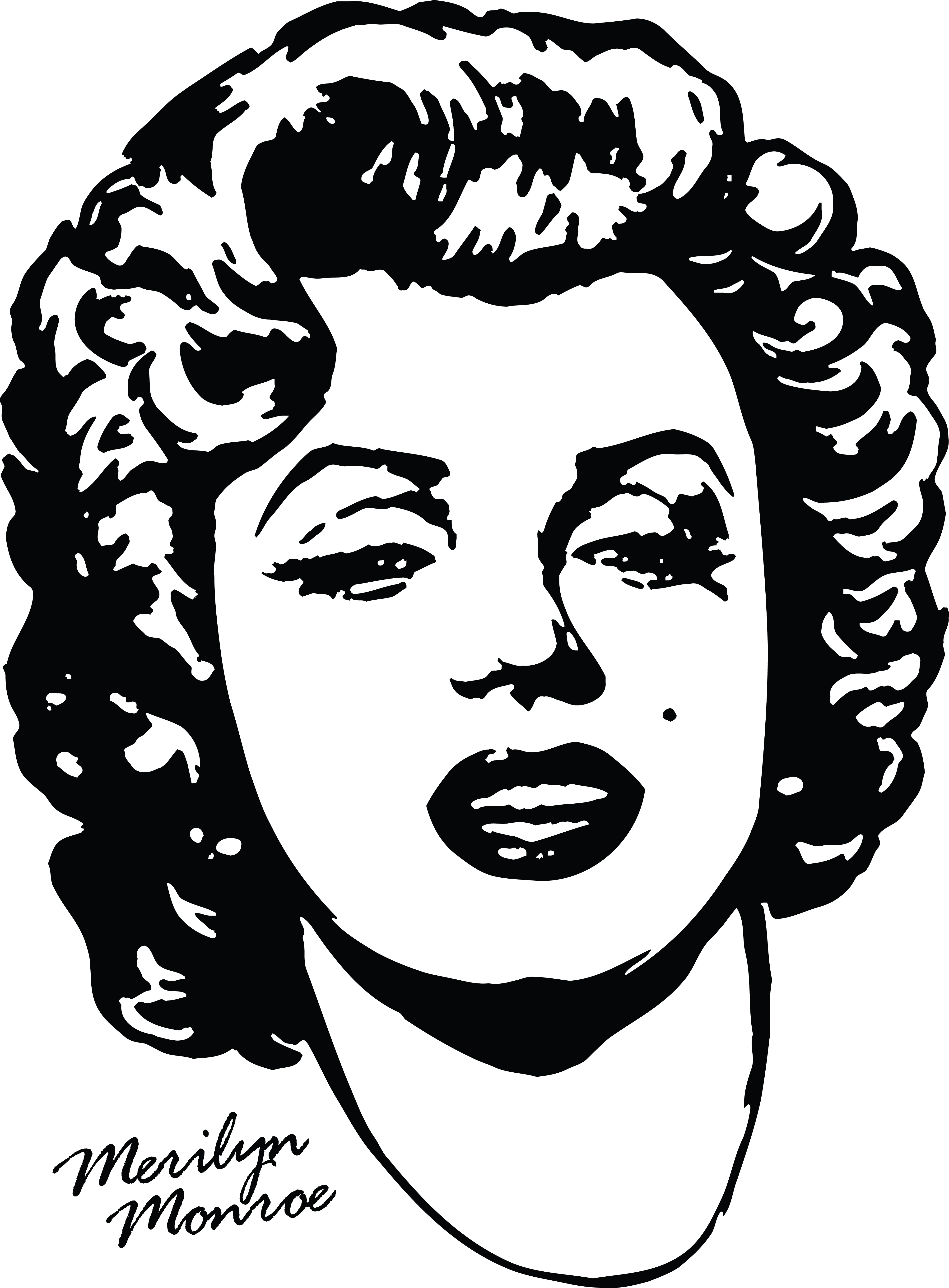 4000x5430 Clipart Of Marilyn Monroe