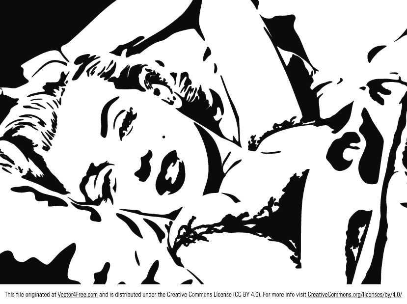 829x619 Free Marilyn Monroe Vector Portrait