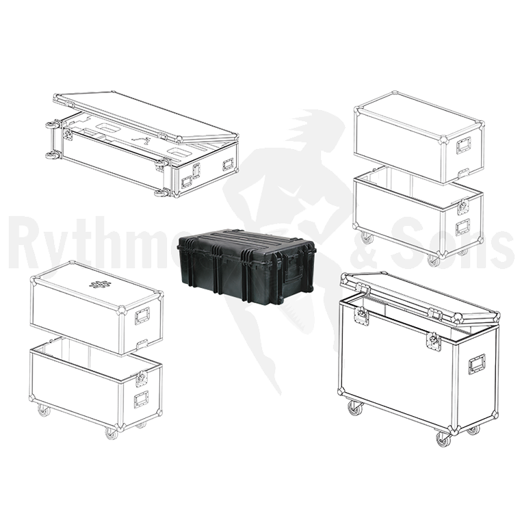 760x760 Set Of 5 Flight Case For Dismantled Concorde 8000 Marimba