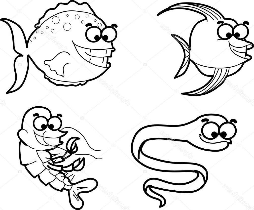 Marine Animals Drawing at GetDrawings | Free download