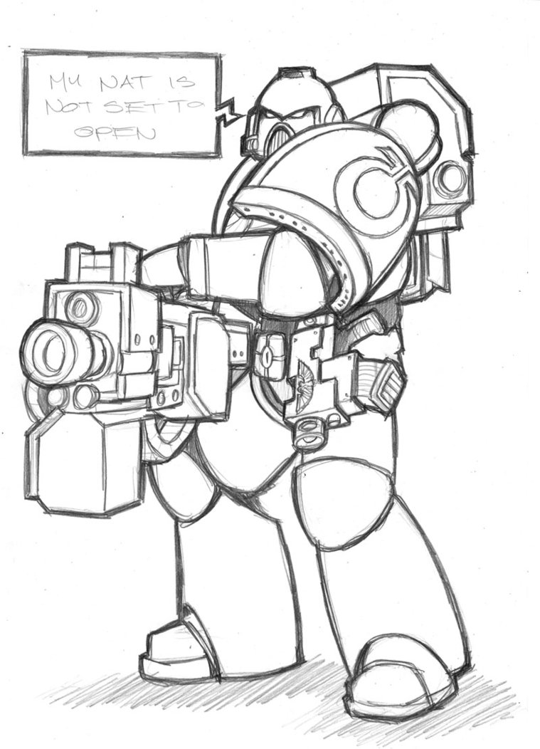 759x1052 Space Marine By Lazytigerart