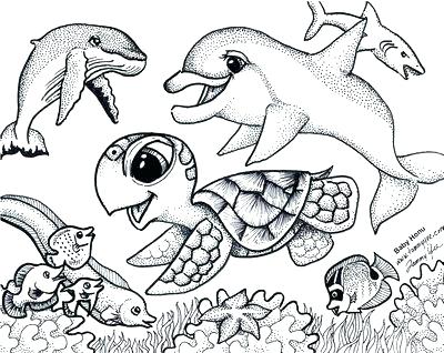 400x318 Ocean Animal Coloring Pages Crab Animal Coloring Pages 4 Dazzling
