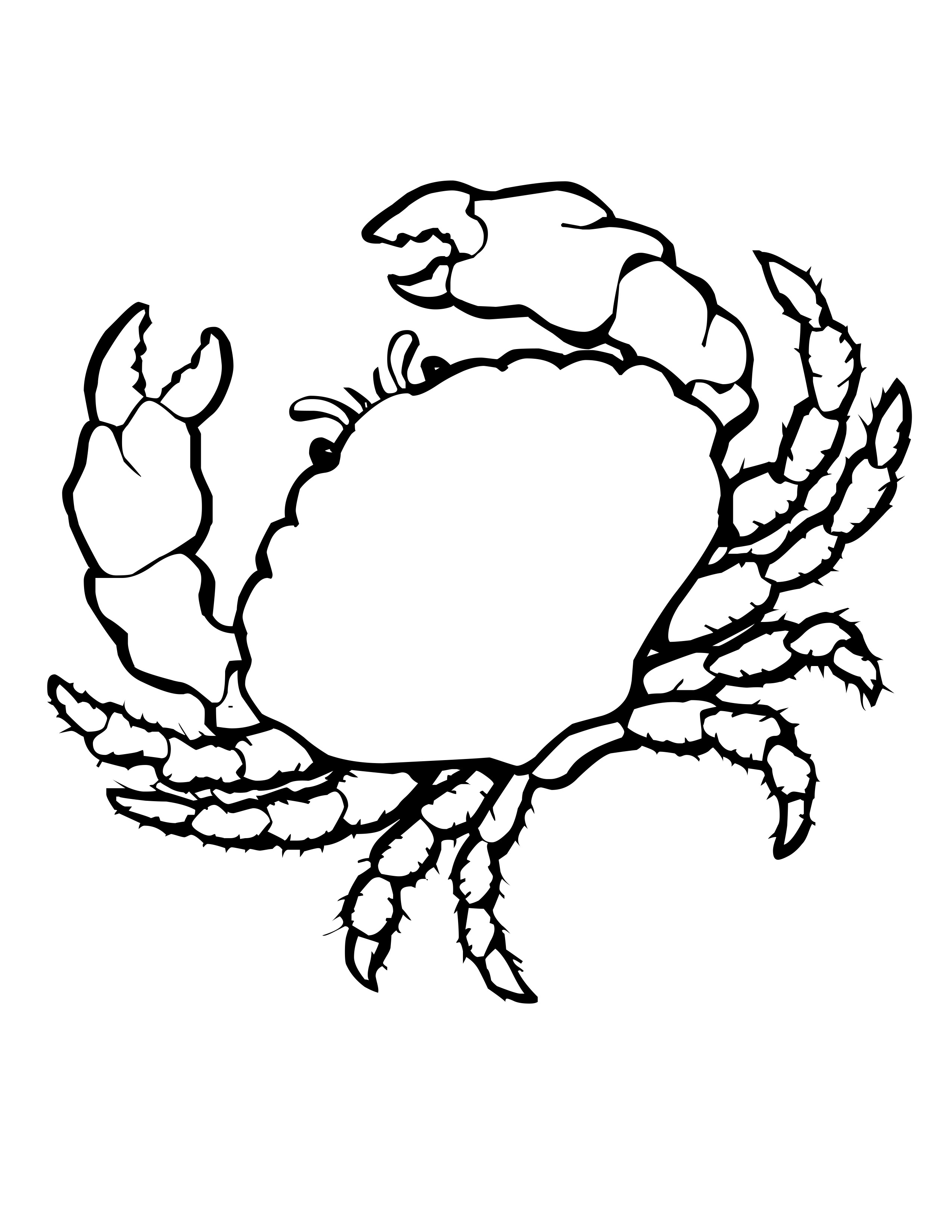 2550x3300 Httpwww.marine Pagescrab Coloring Page