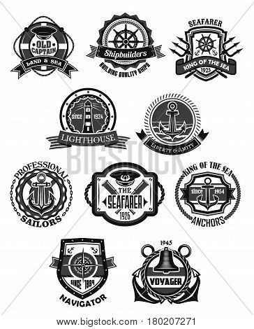364x470 Nautical Emblem Marine Heraldic Vector Amp Photo Bigstock