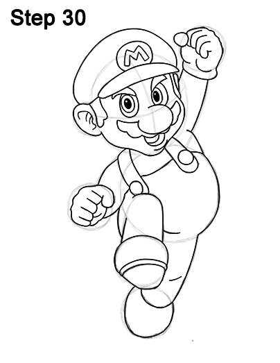 404x523 How To Draw Super Mario (Full Body)