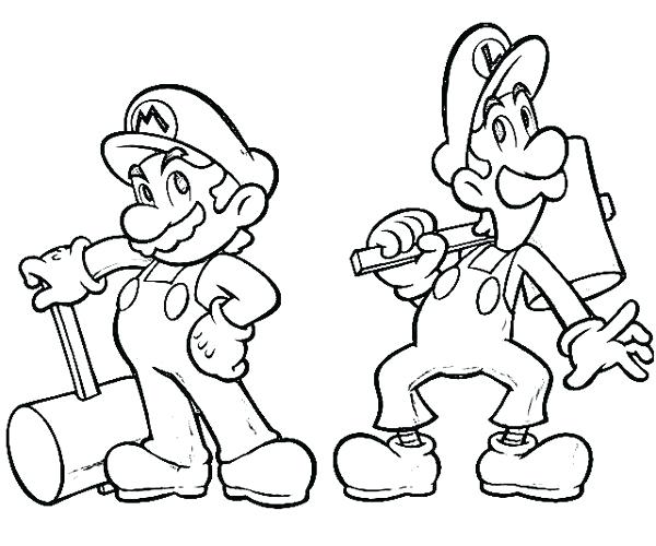 Mario And Luigi Drawing at GetDrawings | Free download
