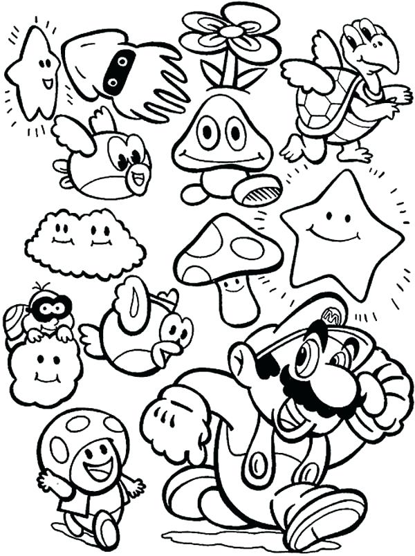 600x804 Mario Brothers Coloring Page Super Coloring Super Bros Coloring