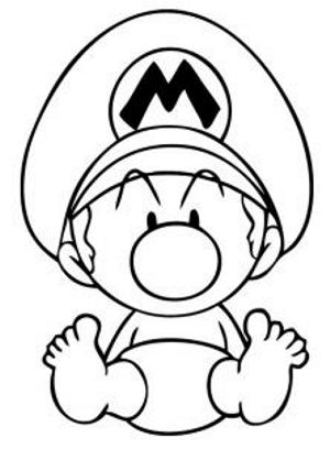 300x408 How To Draw Baby Mario How To Draw Mario
