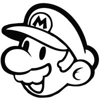 200x200 Super Q Mario Brother Head