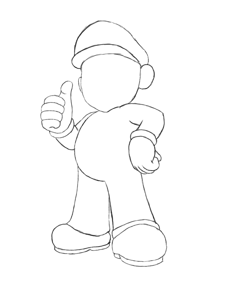 800x974 How To Draw Mario