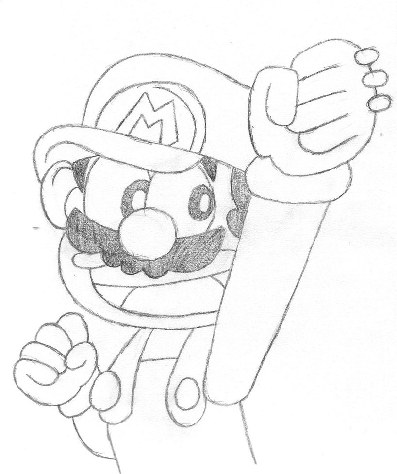 818x976 Super Mario Kun Drawing By Lulikat15
