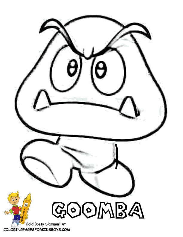 612x792 Mario Coloring Page. @michelle Johnson Traced The Head On