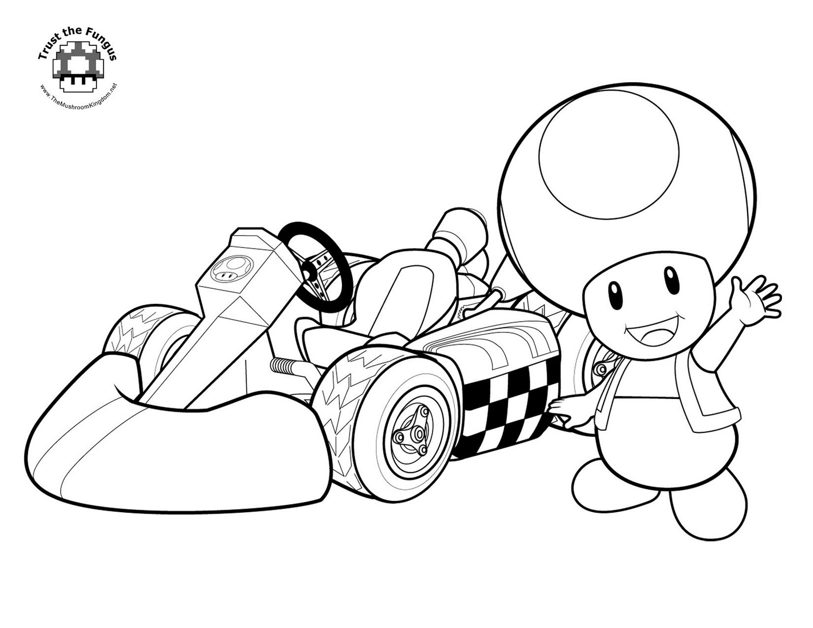 1600x1236 Mario Kart Coloring Pages To Download And Print For Free
