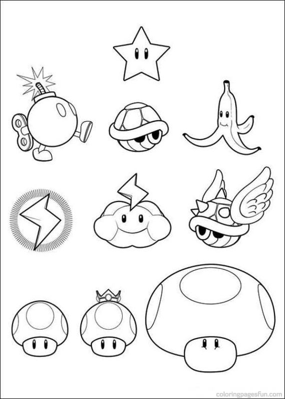 571x800 Super Mario Bros Coloring Pages 14 Mario Super