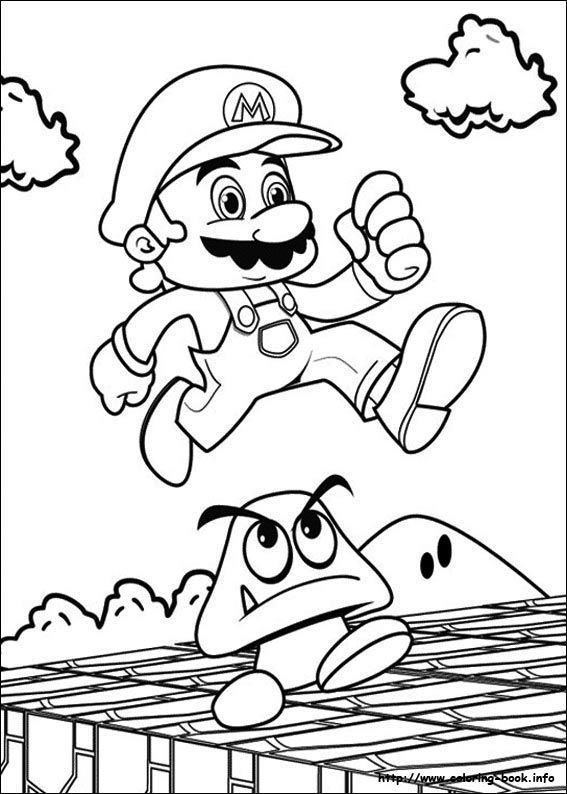 567x794 Top 20 Free Printable Super Mario Coloring Pages Online Free