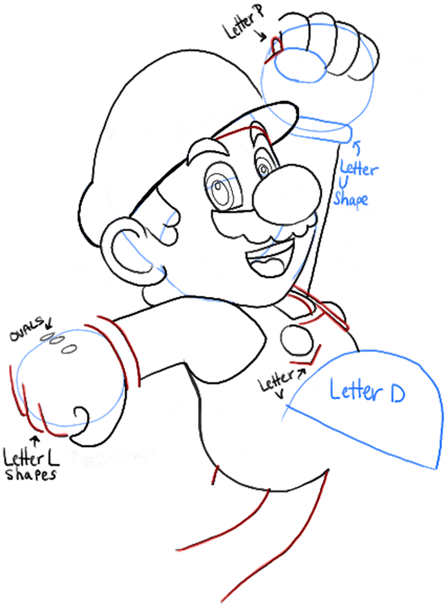 650x887 How To Draw Mario From Nintendo Super Mario Bros Drawing Tutorial