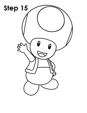 300x388 How To Draw Toad (Nintendo)