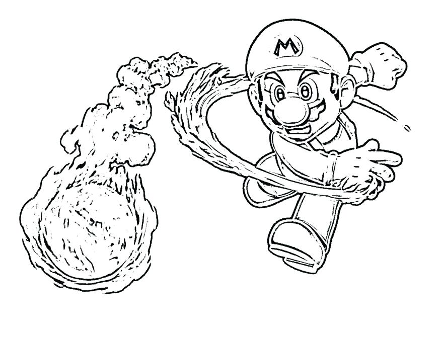 878x672 Mario Color Page Various Color Sheets Kids Coloring Pages