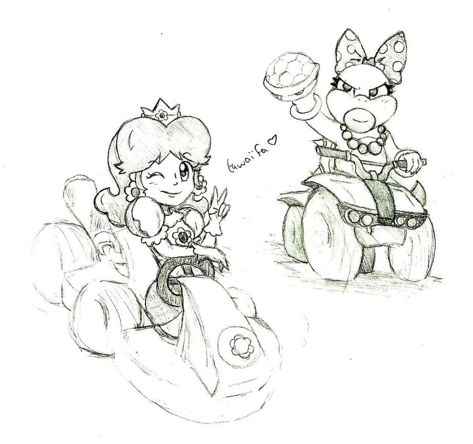 923x866 Mario Kart 8 Doodles By Supertawaifaqueen