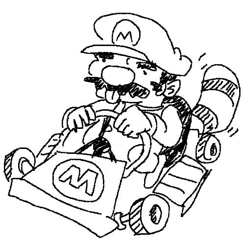 Mario Kart Drawing at GetDrawings | Free download