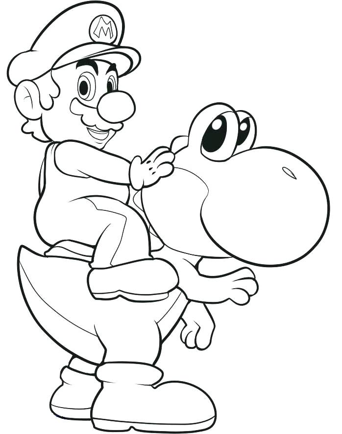698x887 Mario Color Pages