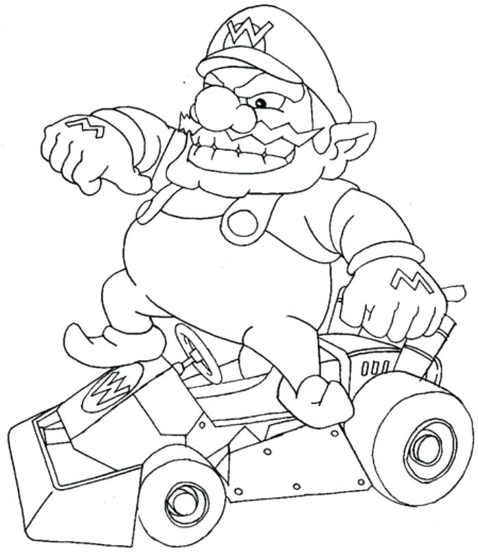 698x808 Mario Kart Pictures To Color Joandco.co