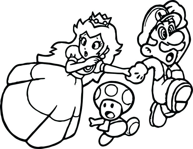 618x478 Mario Brothers Coloring Pages Best Coloring Pages