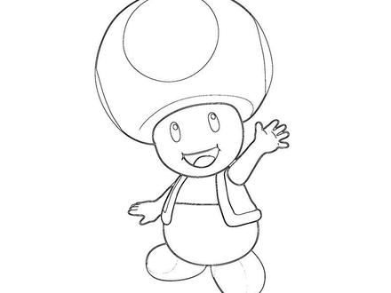 Mario Toad Drawing
