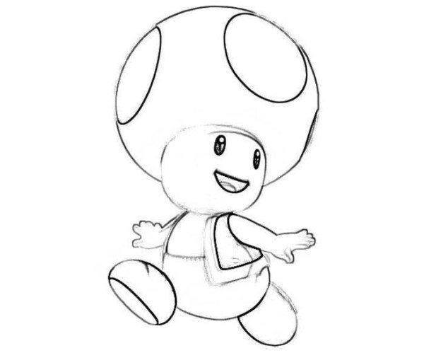 600x499 Mario Coloring Pages Print Toad