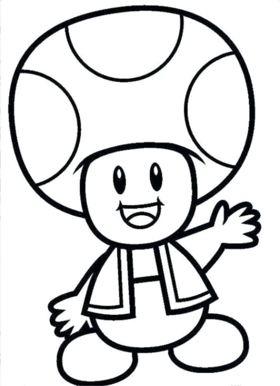 Printable Mario And Toad Coloring Page 4
