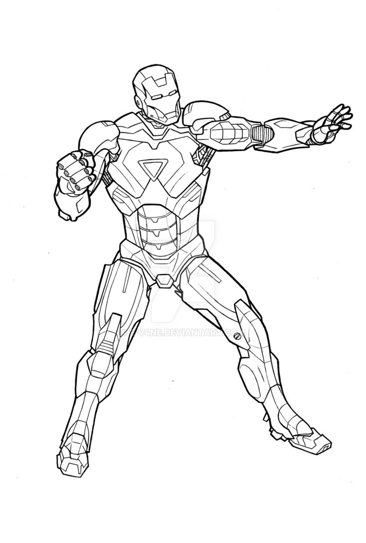734x1089 Iron Man Mark Vi By E V4ne