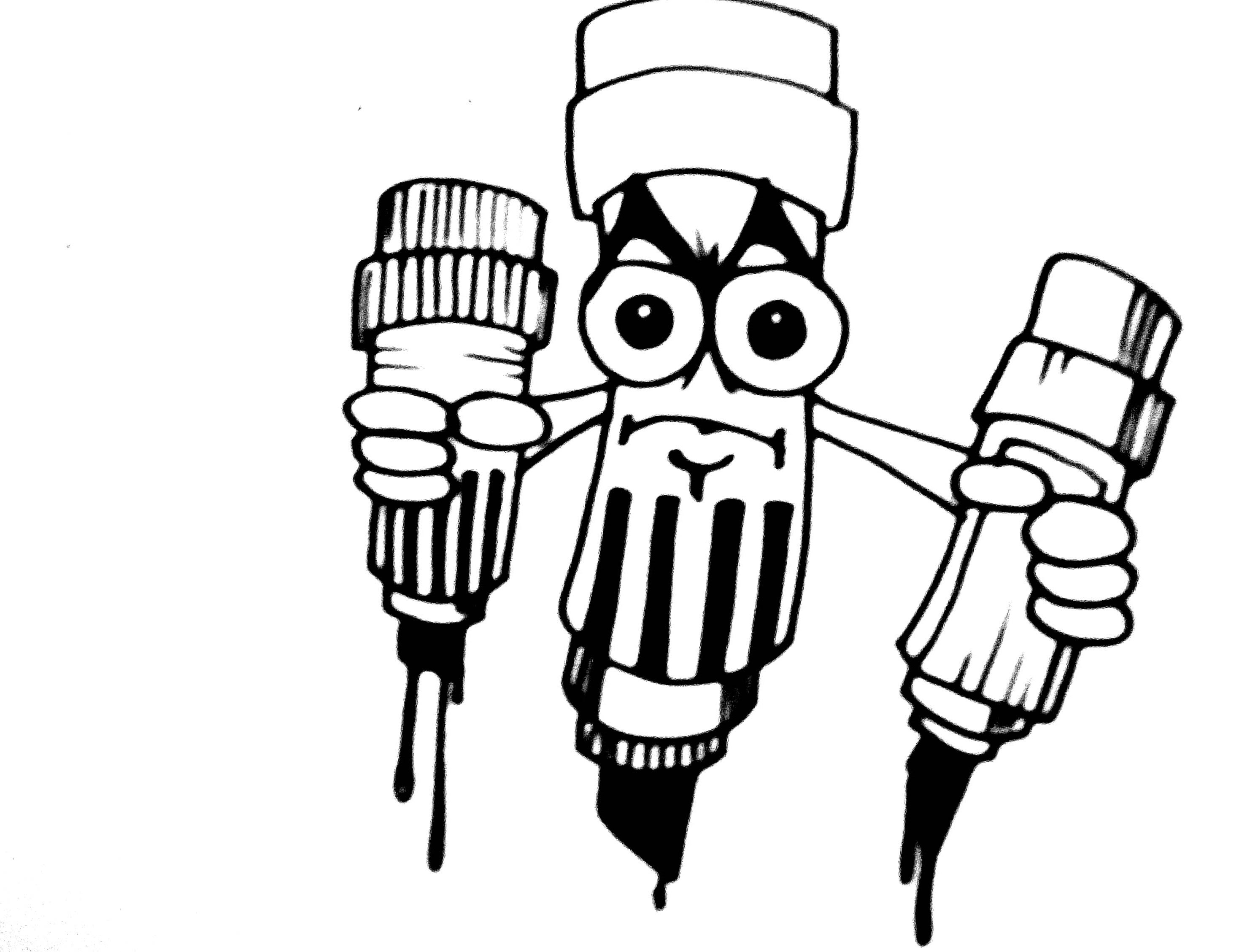 2937x2257 How To Draw A Graffiti Character